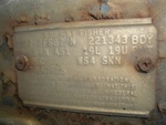 Cowl tag - the owner had that painted gold too- I guess it was to bring the Y82 theme into the engine bay.