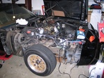 Replaced the valve cover gaskets - the wheel makes a nice seat for 4 hours!