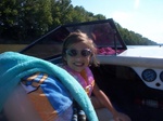 Head mechanic taking the day off doing a little boat ridin'.