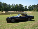 my Bandit sitting at the lake that Snowman's dog Fred went swimming in the movie S&tB.