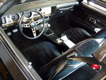 The interior is in great shape - no dash cracks. It had the usual problems - sagging headliner and cracked console lid.  The lombardy cloth seats are in good condition.  I\'ve added an 8-track player.