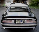 Rear view with louvers