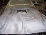 Hood minus the Shaker, a little dusty.  Primed with the Guide Coat