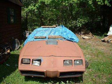 Here is a pic of my car back in Tenn after its 9 month vacation to Panama City were it sat in my mothers yard. What you can't see is the car has no windows or interior.