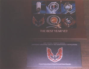 Original 1978 sales brochure and owners manual