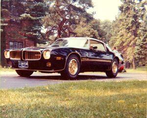 1973 in Chuck Jordans (VP of GM) driveway