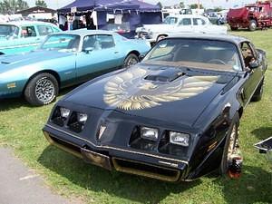 1980 clone (I assume since no t-tops)next to a nice 78 Formula with an unusual light blue half vinyl top.