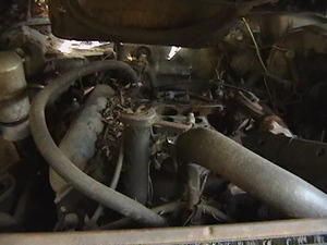 Ragged A** ole 350 olds engine...I am trashing that....It still has the freeze plug missing