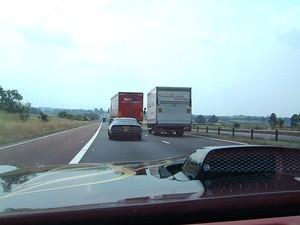 Eastbound & down (well southbound actually). In hot persuit of Chris Swindon's 77 T/A