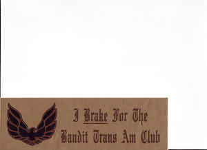 custom made bumper sticker