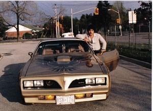 This is me when I was 18 years old with my first car (1978 T/A) back in 1981