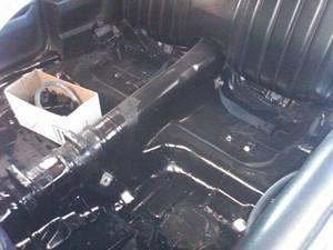 Fresh interior before sound deadening and new carpet.