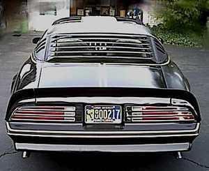 Rear view with louvers