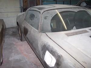 More of her sanded to the bare metal, a little dusty in the body shop!
