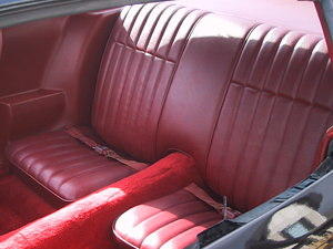 Firethorn red interiors sure stand out.
